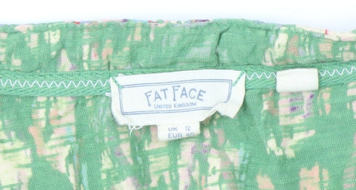 Fat Face Women's Multicoloured Floral Tunic Blouse, Size 12