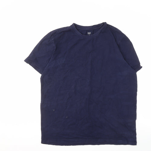 GAP Men's Blue XL Short Sleeve Stretch T-Shirt