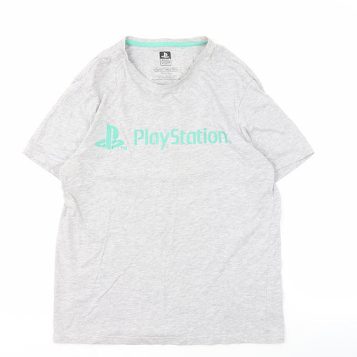 George Mens Grey PlayStation T-Shirt Size M