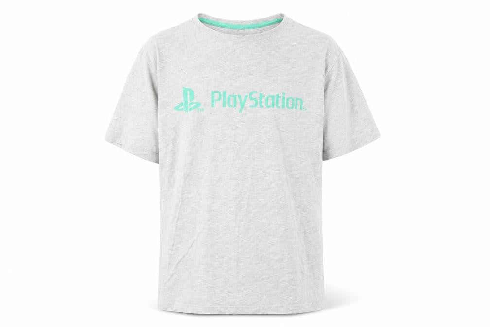 Front view of George men’s grey playstation t-shirt, size M