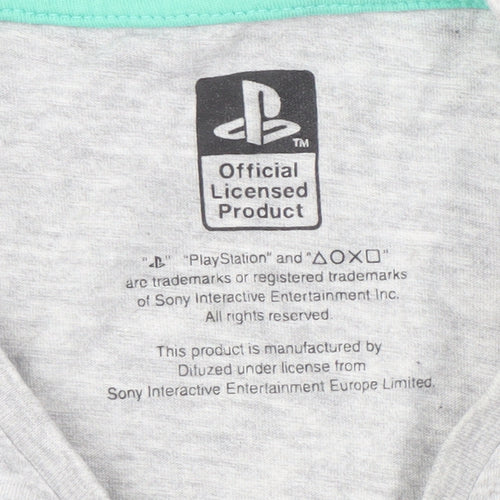 George Mens Grey PlayStation T-Shirt Size M