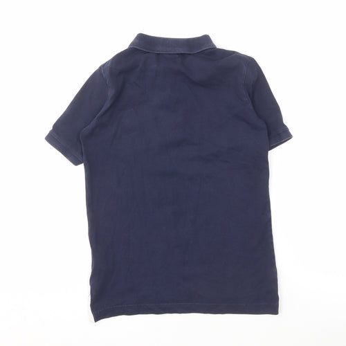 Nike Boys Blue Polo Shirt M Cotton Casual Short Sleeve