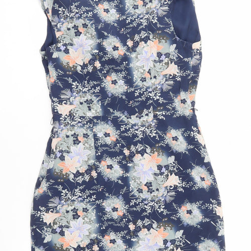Oasis Silk Floral Dress Women's Multicoloured Size 12