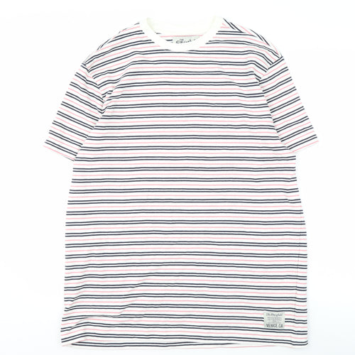 The Stronghold Men's XL Multicoloured Striped T-Shirt