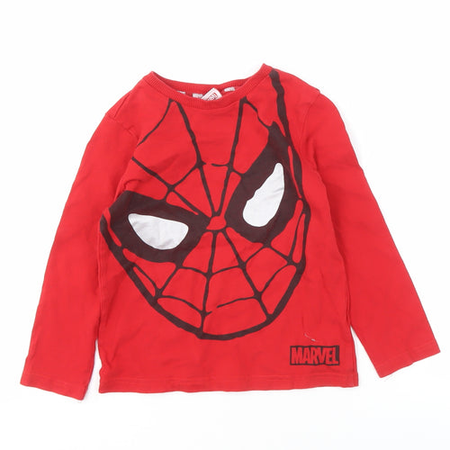 Marvel Boys Red Spider-Man T-Shirt, 5-6 Years