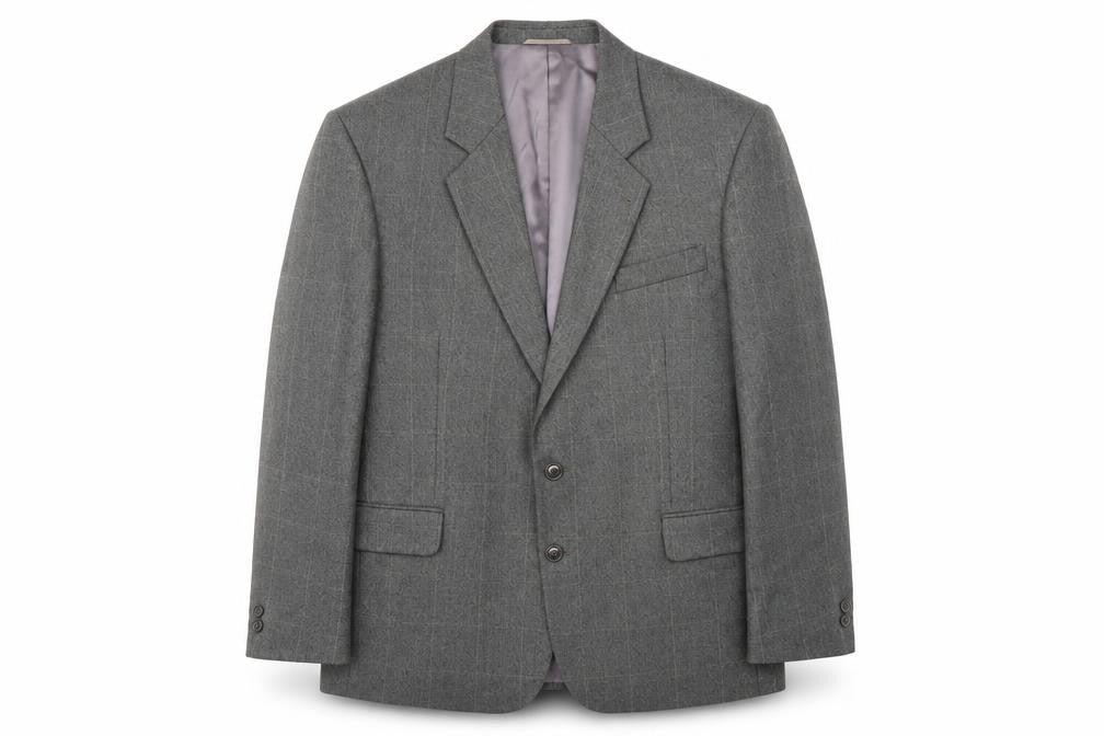 Front view of Skopes Men's Grey Check Blazer 42S - Formal Jacket