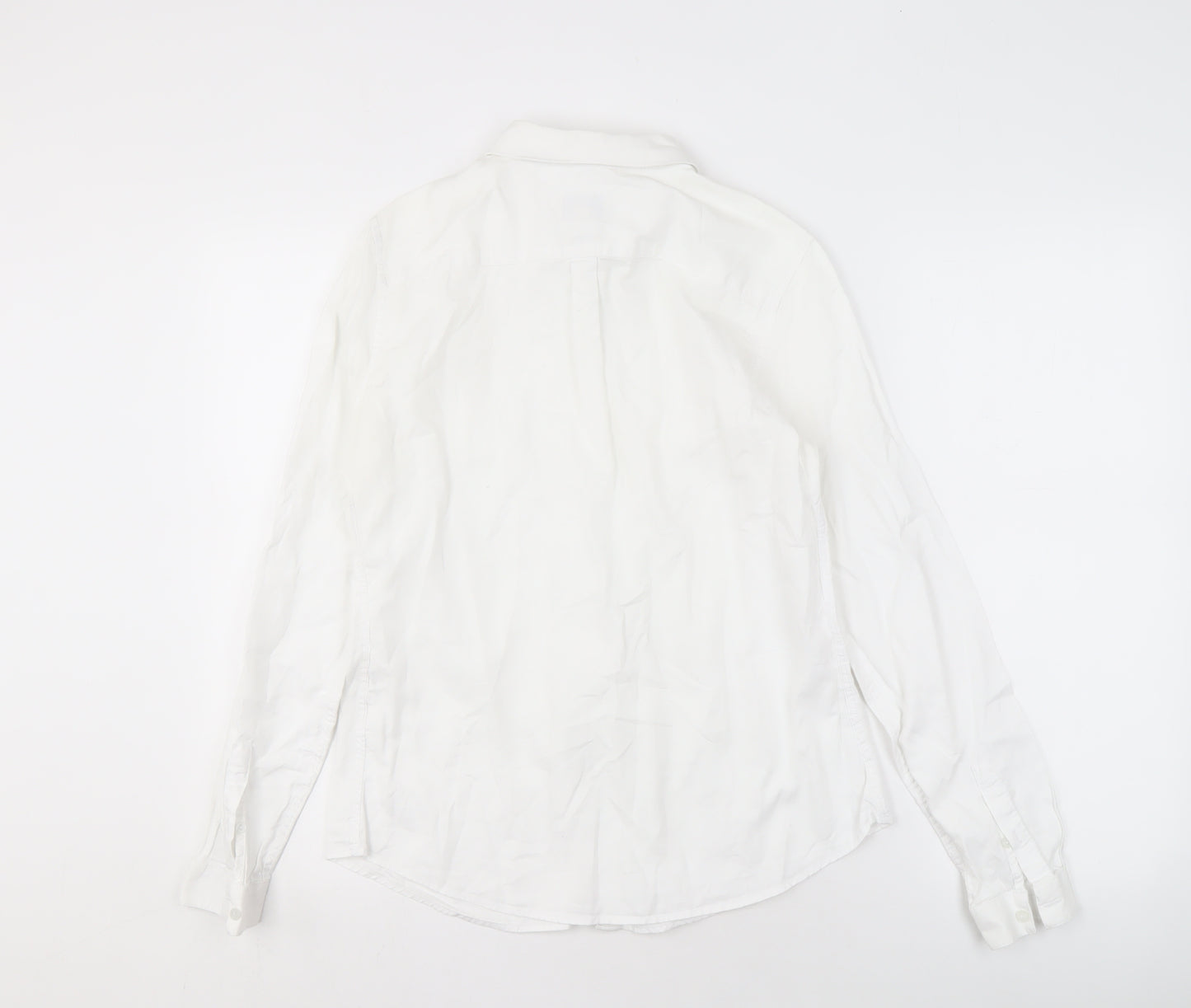 Jack Wills Women's White Button-Up Shirt Size 12