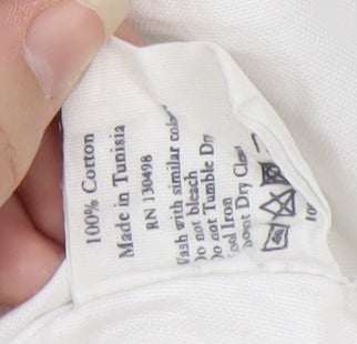 Jack Wills Women's White Button-Up Shirt Size 12