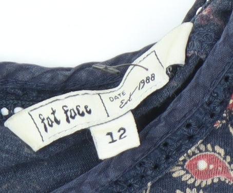 Fat Face Women's Multicoloured Floral Blouse Size 12