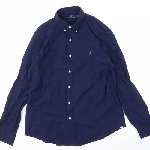Polo Ralph Lauren Men's Blue Slim Fit XL Shirt
