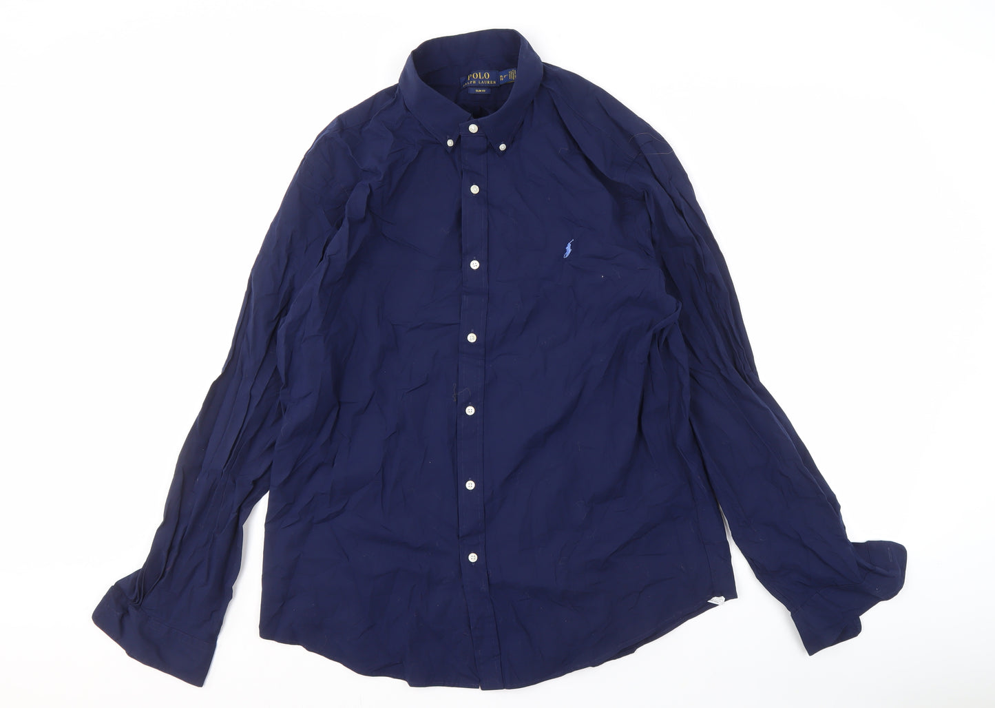 Polo Ralph Lauren Men's Blue Slim Fit XL Shirt