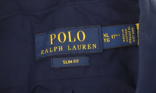 Polo Ralph Lauren Men's Blue Slim Fit XL Shirt