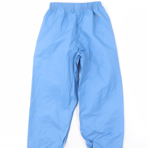 Mountain Warehouse Boys Blue Waterproof Rain Trousers Size 5