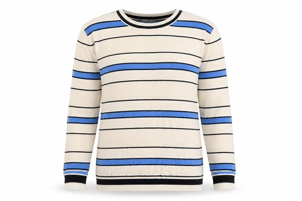 Jigsaw Women's Multicoloured Striped Pullover Jumper, Size S