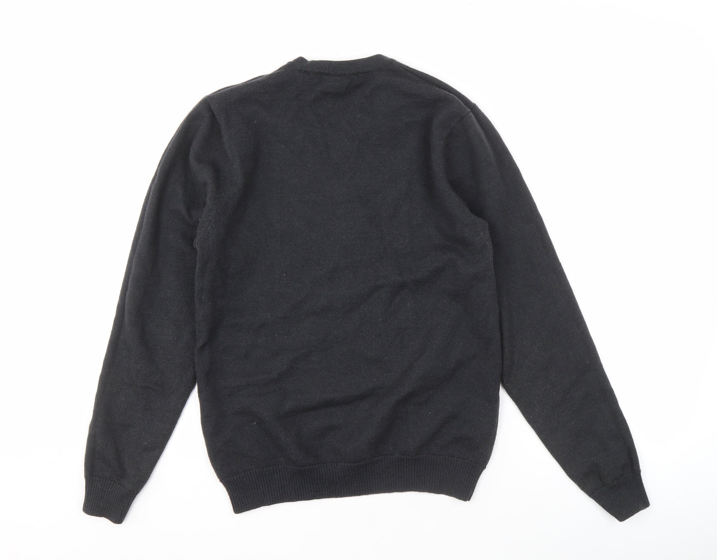 Hallensteins Men's Black Wool V-Neck Pullover M