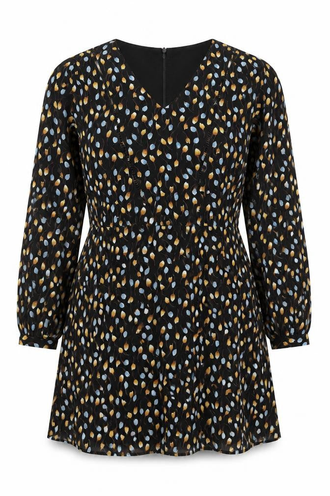 Front view of Hush Women's Multicoloured Floral Dress, size 14
