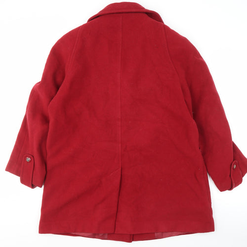 EWM Women's Red Wool Blend Coat Size 16