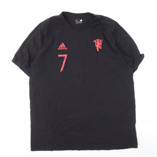 Adidas Men's XL Black Ronaldo T-Shirt Sports Style