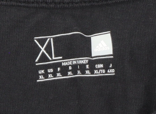Adidas Men's XL Black Ronaldo T-Shirt Sports Style