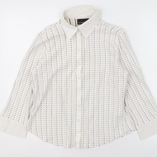Principles Women's Multicoloured Button-Up Shirt Size 18