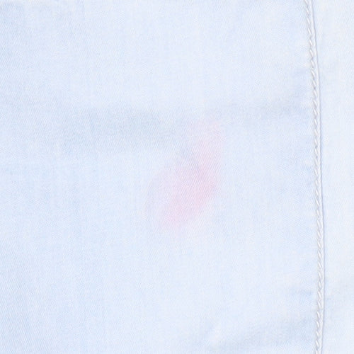 Brakeburn Women's Blue Cotton Knee Length Shift Dress