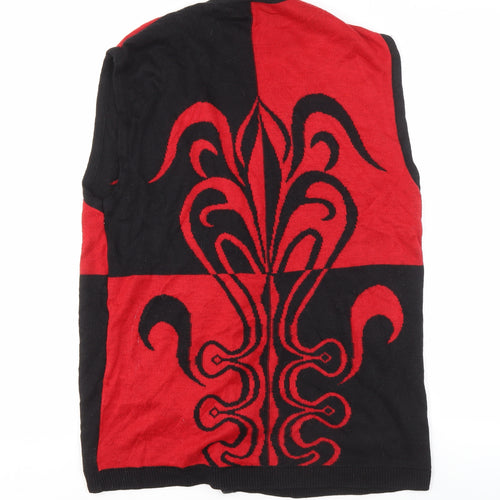 Hamells Women's Red and Black Cardigan - Size S