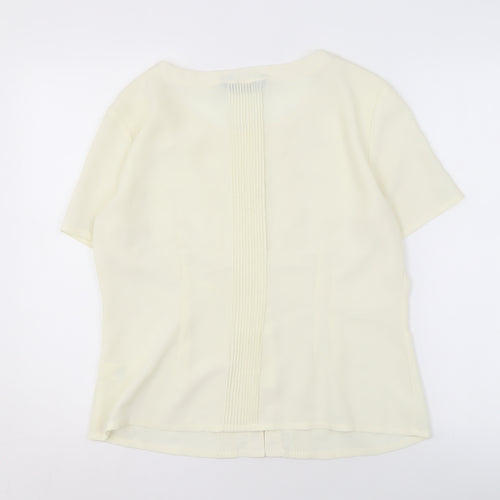 Debenhams Women's Ivory Blouse Size 16, Round Neck