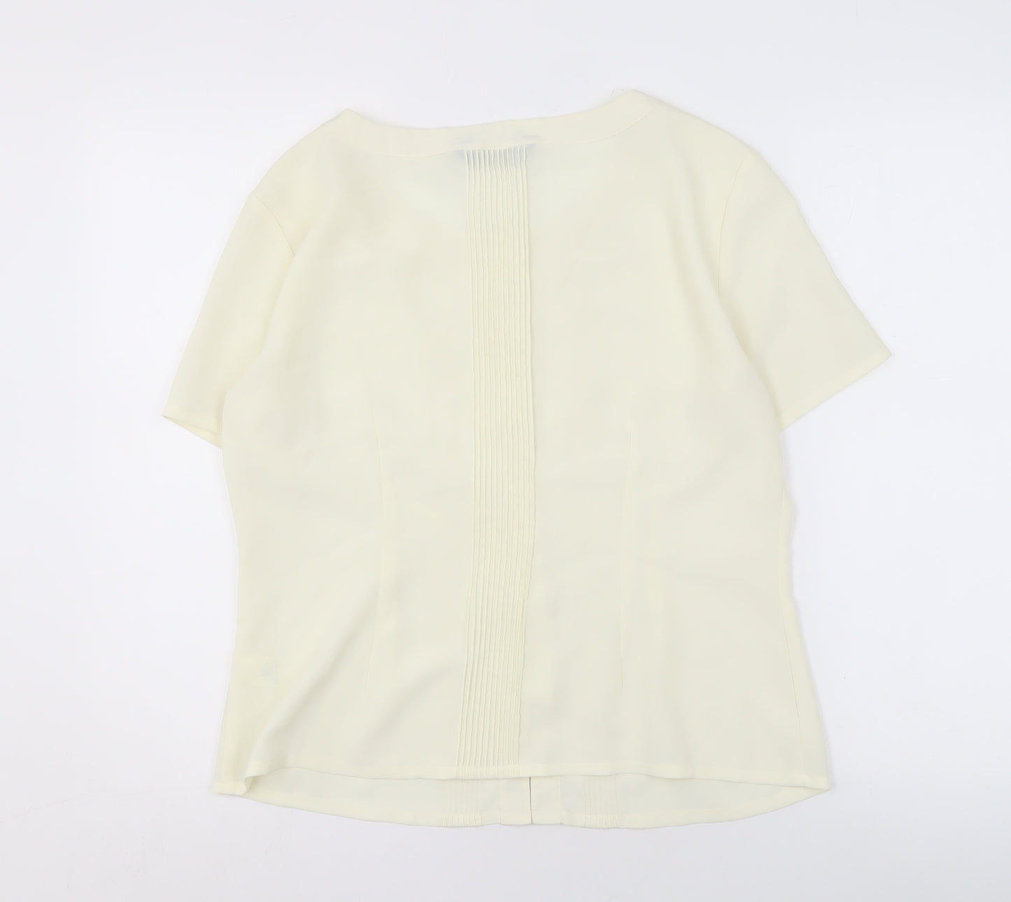 Debenhams Women's Ivory Blouse Size 16, Round Neck
