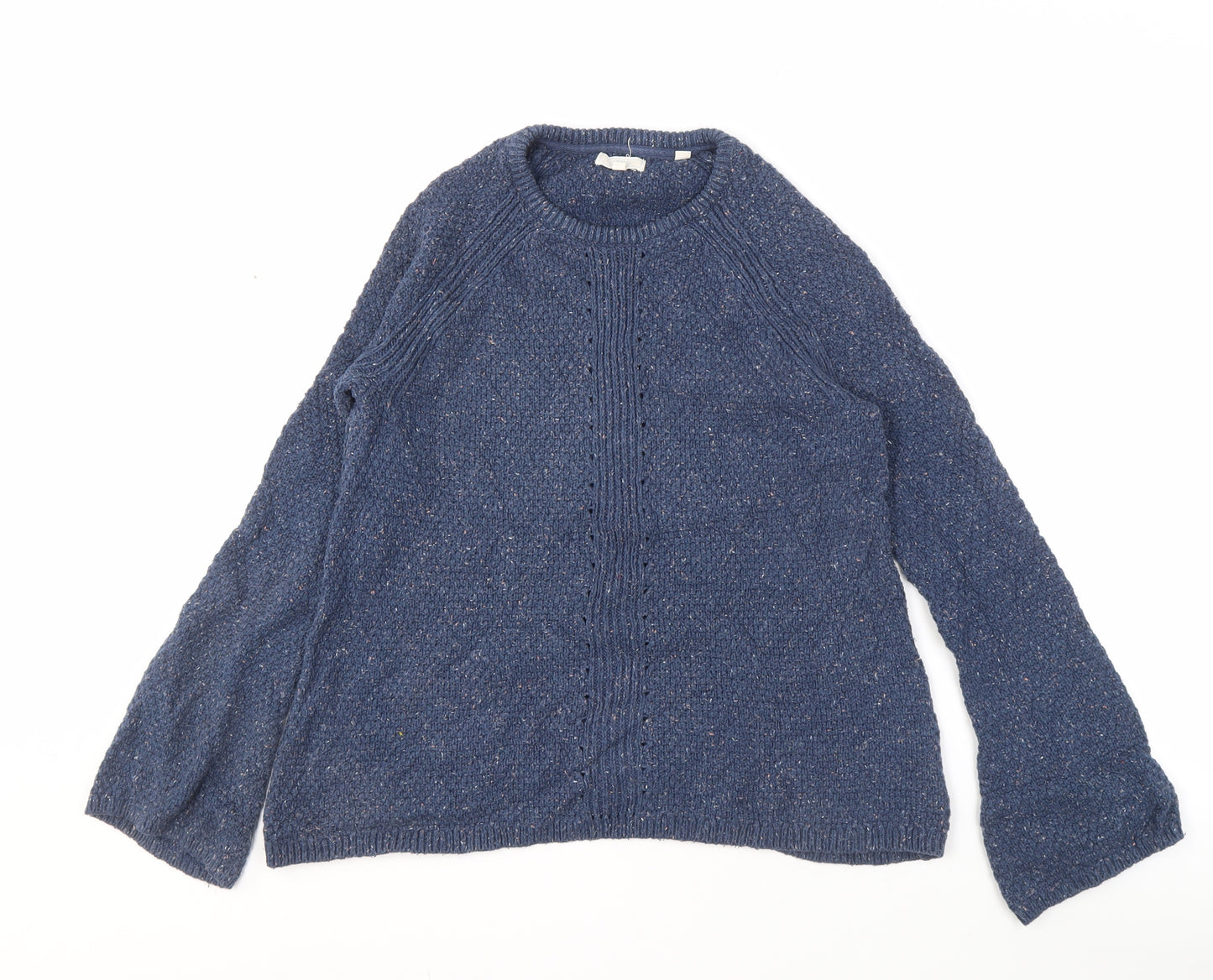 Fat Face Women's Blue Wool Blend Pullover Jumper Size 8