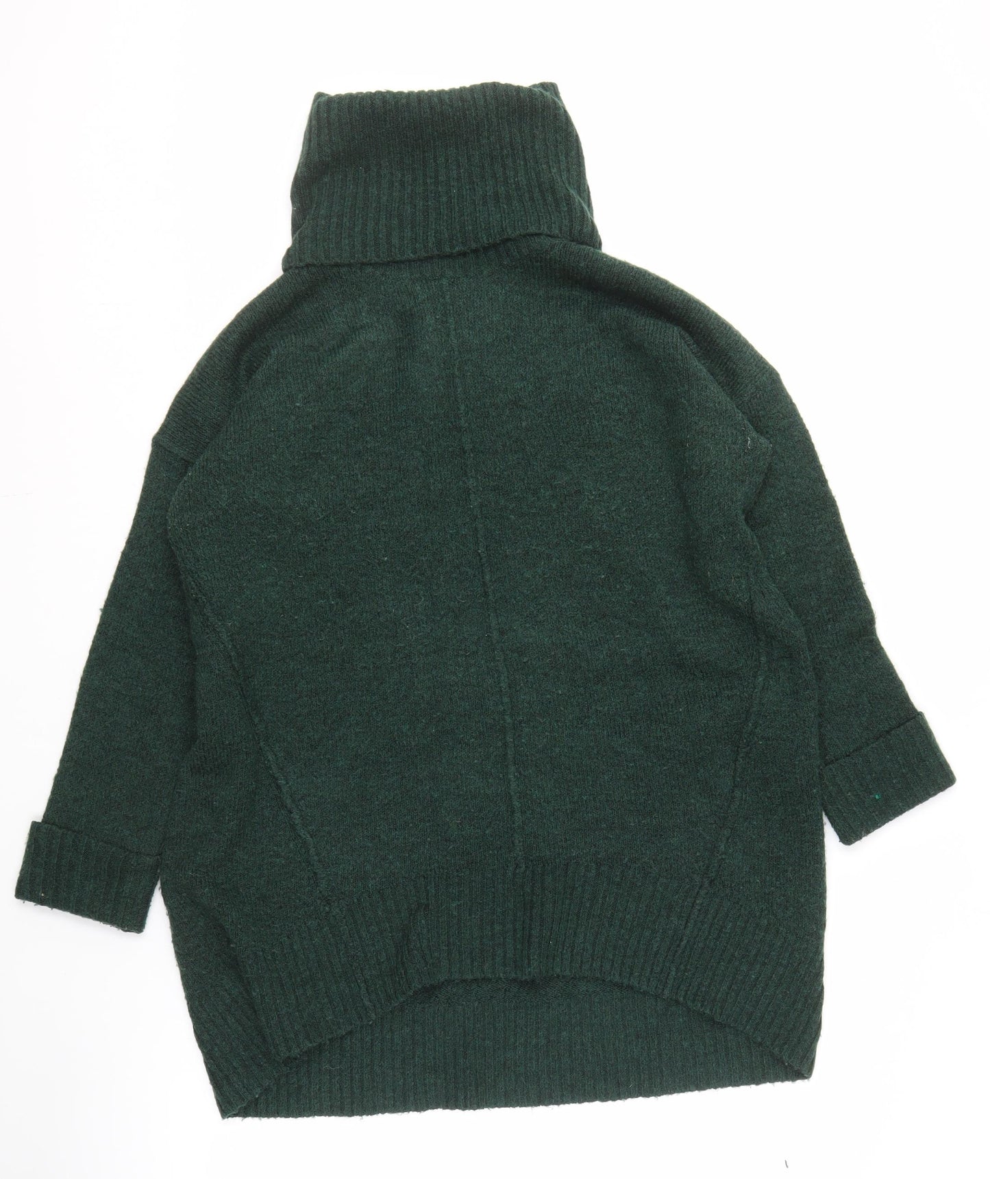 RJR John Rocha Women's Green Roll Neck Jumper Size 14