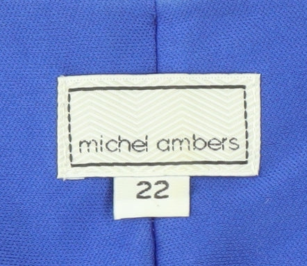 Michel Ambers Blue Sheath Dress Size 22 Women's Formal