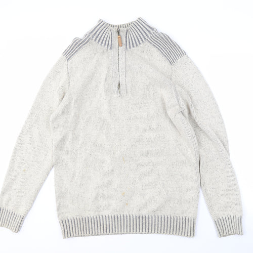 Maine New England Men's Grey Full Zip Jumper M