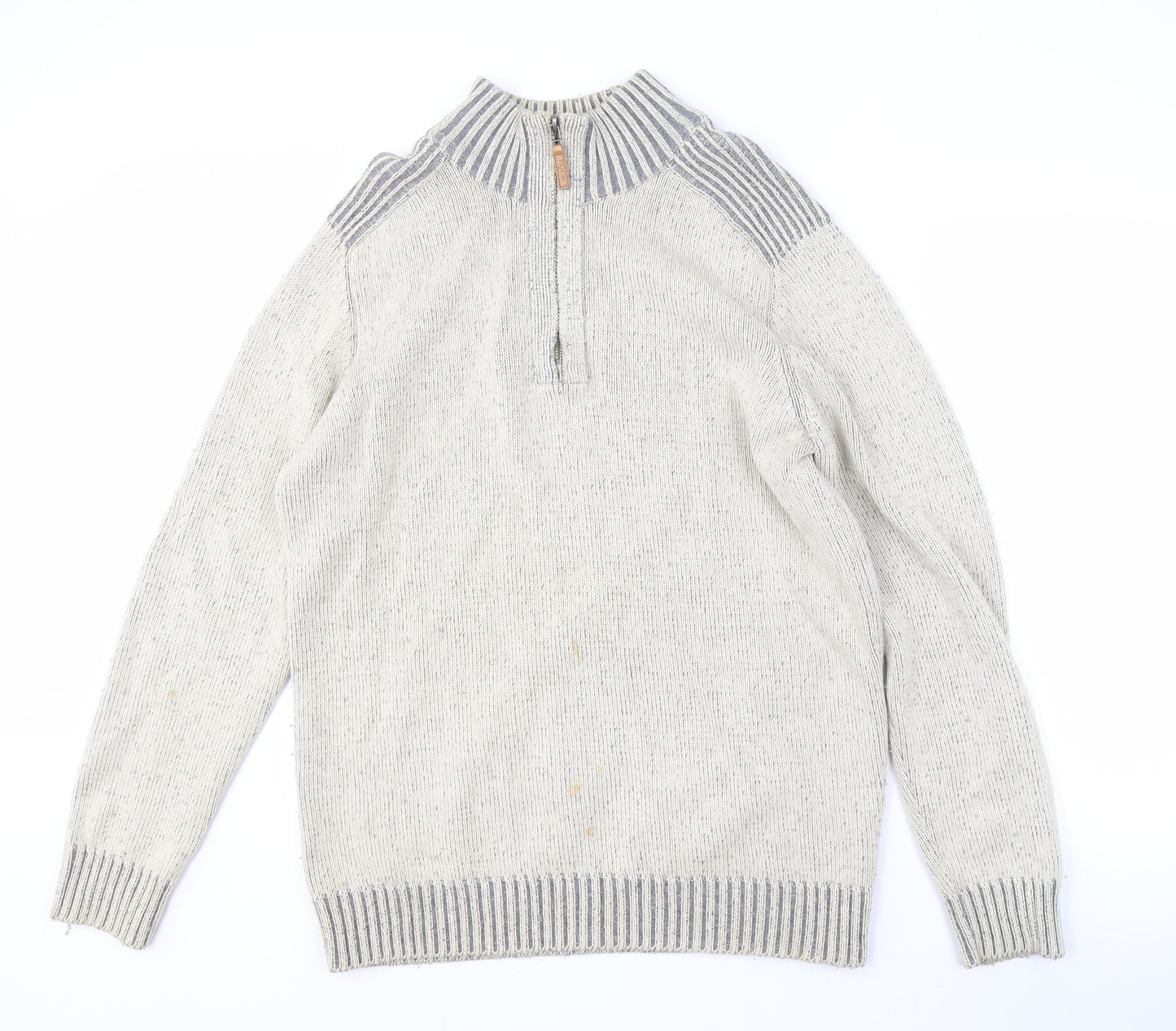 Maine New England Men's Grey Full Zip Jumper M