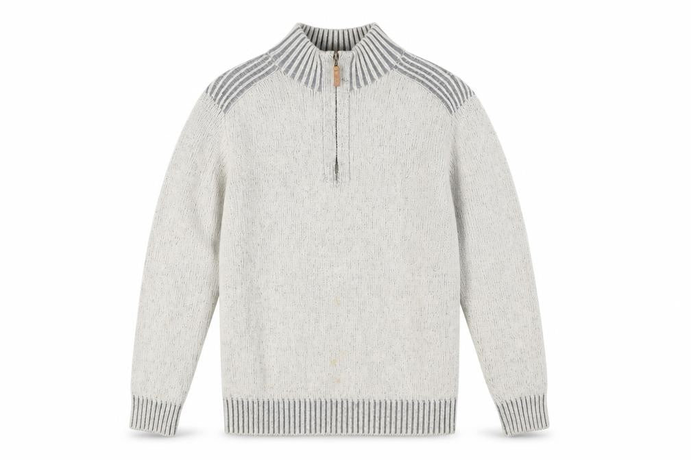 Front view of Maine New England Men's Grey Full Zip Jumper M