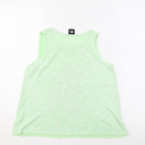 Disney Girls Green Tank Top - 11-12 Years, Cartoon Graphic
