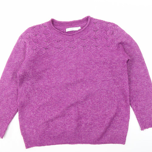 ISLE Women's Purple Pullover Jumper - Size L