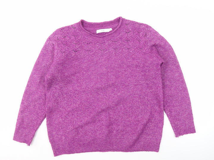 ISLE Women's Purple Pullover Jumper - Size L