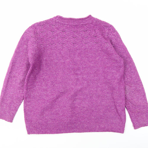 ISLE Women's Purple Pullover Jumper - Size L