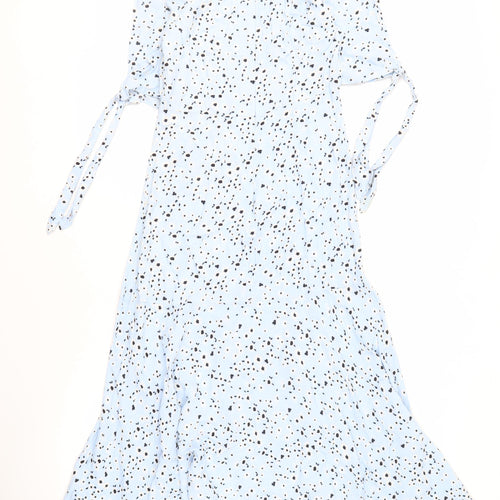 Monsoon Women's Blue Animal Print Dress Size S