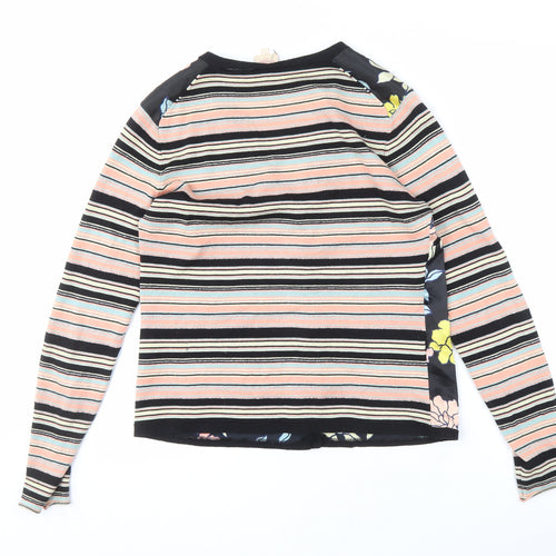 Whistles Women's Multicoloured V-Neck Blouse Size 4