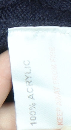 James Pringle Men's Blue V-Neck Pullover Jumper M