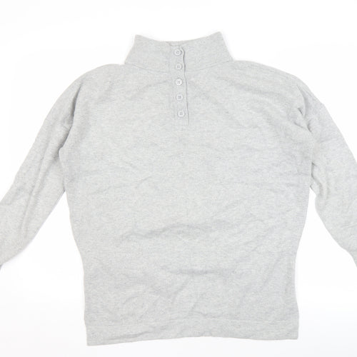 French Connection Women's Grey XS Mock Neck Pullover Jumper