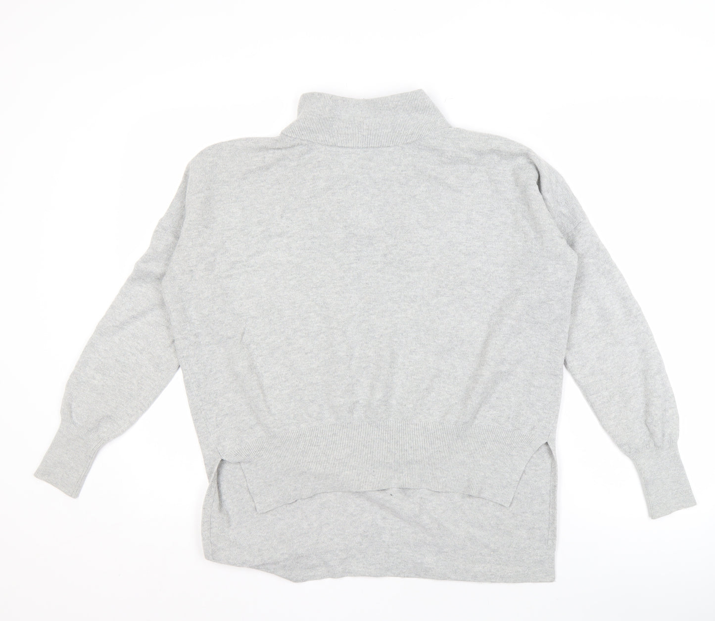 French Connection Women's Grey XS Mock Neck Pullover Jumper