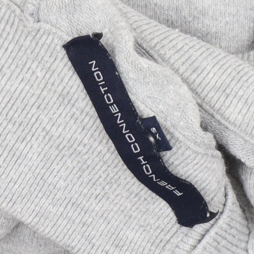 French Connection Women's Grey XS Mock Neck Pullover Jumper