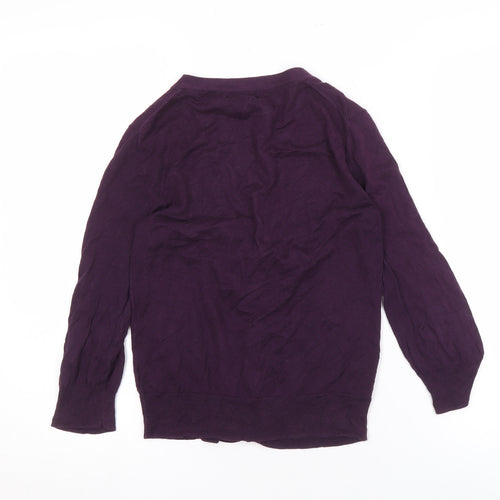 Gap Women's XS Purple Cardigan with Button Accent
