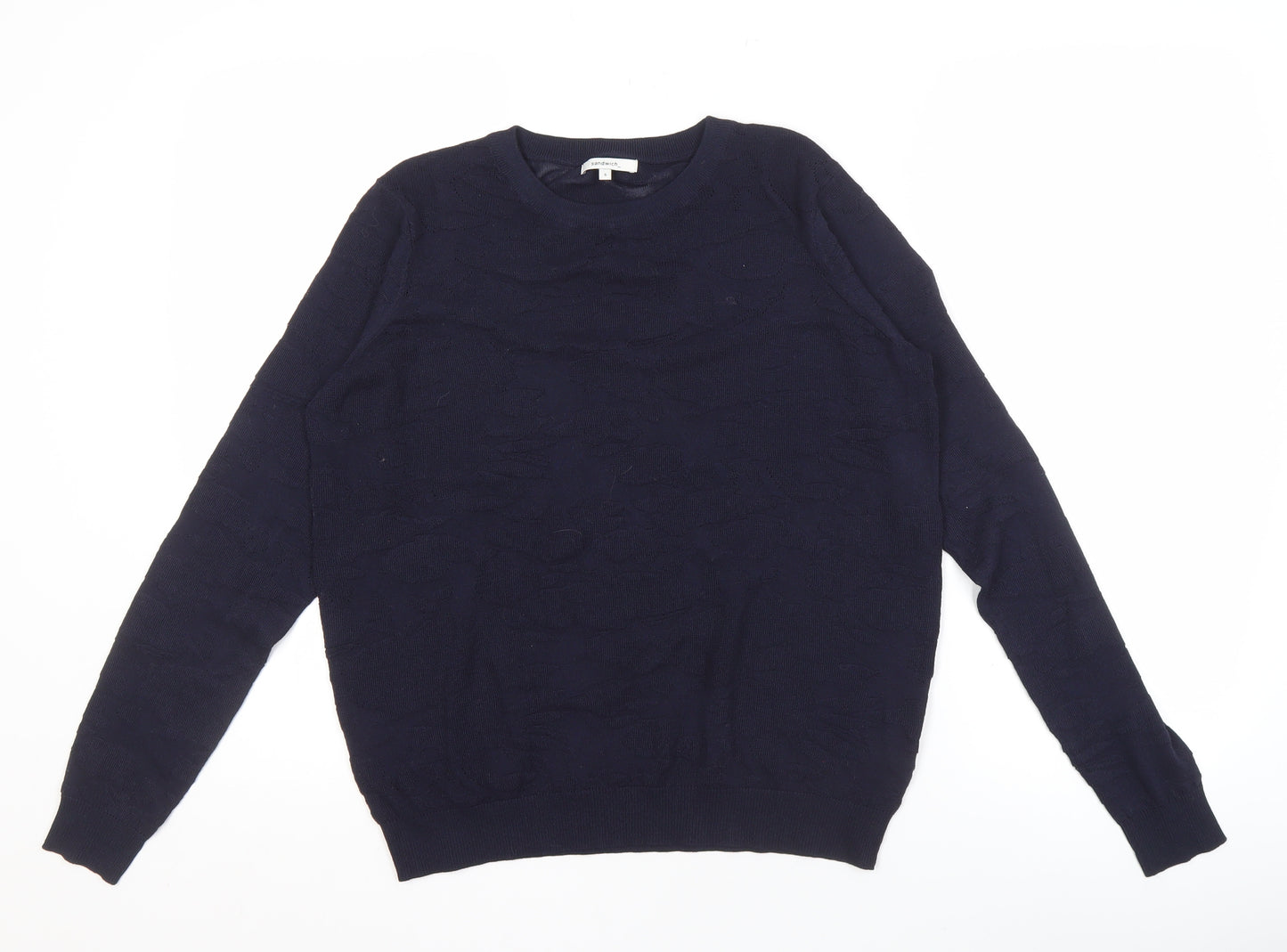 Sandwich Women's Blue Pullover Jumper, Size S