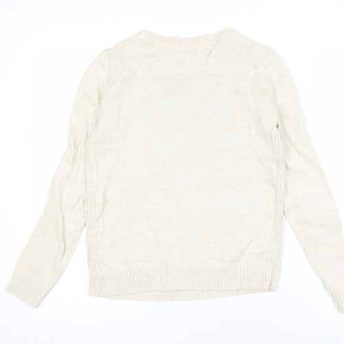 Gap Women's Ivory XS Cotton Pullover Jumper