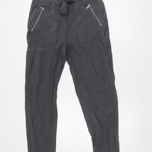 Next Grey Elastic Waist Women's Trousers Size 12L