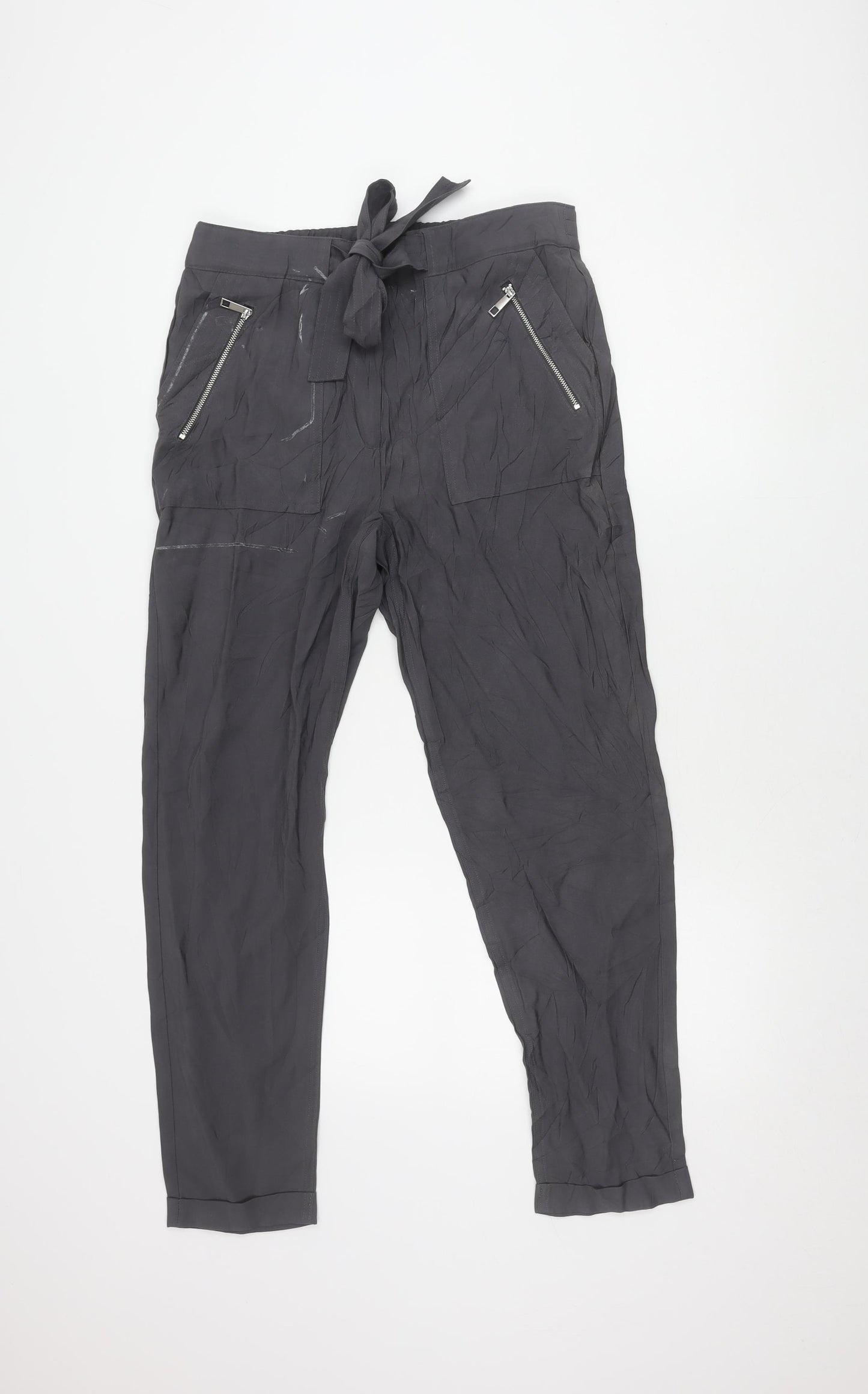 Next Grey Elastic Waist Women's Trousers Size 12L