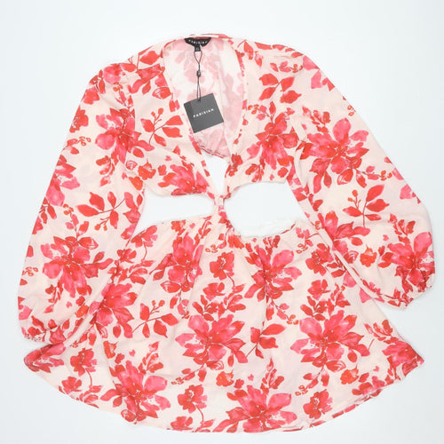 Parisian Women's Pink Floral Dress Size 12
